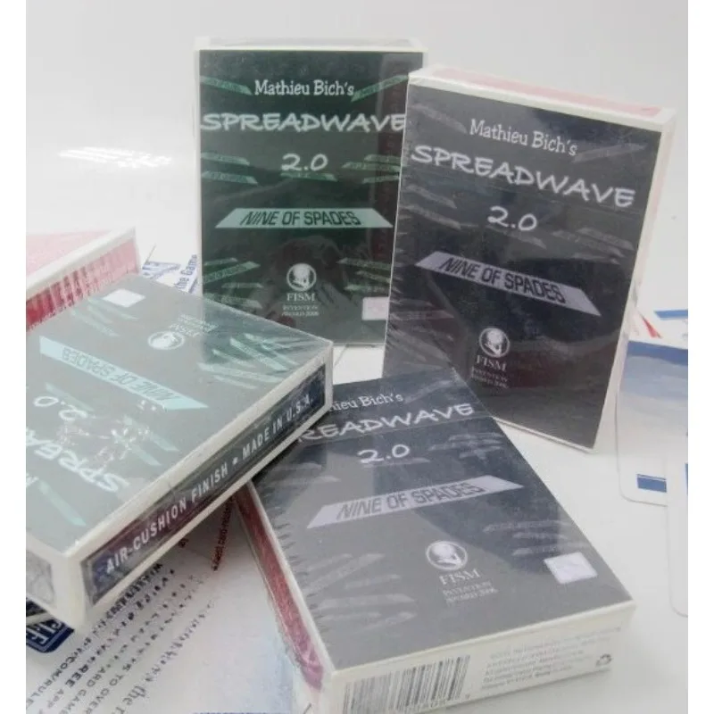 Spreadwave 2.0 by Mathieu Bich - Visual Card Prediction Magic for Close-Up Street Mentalism Magic Tricks Magician
