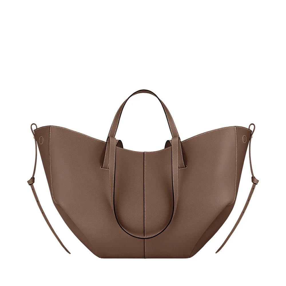 

New Wing Bag, Large Capacity Pu Leather Single Shoulder Armpit Bag Niche Design Bucket Bag Commuting Tote Bag Mommy Bag