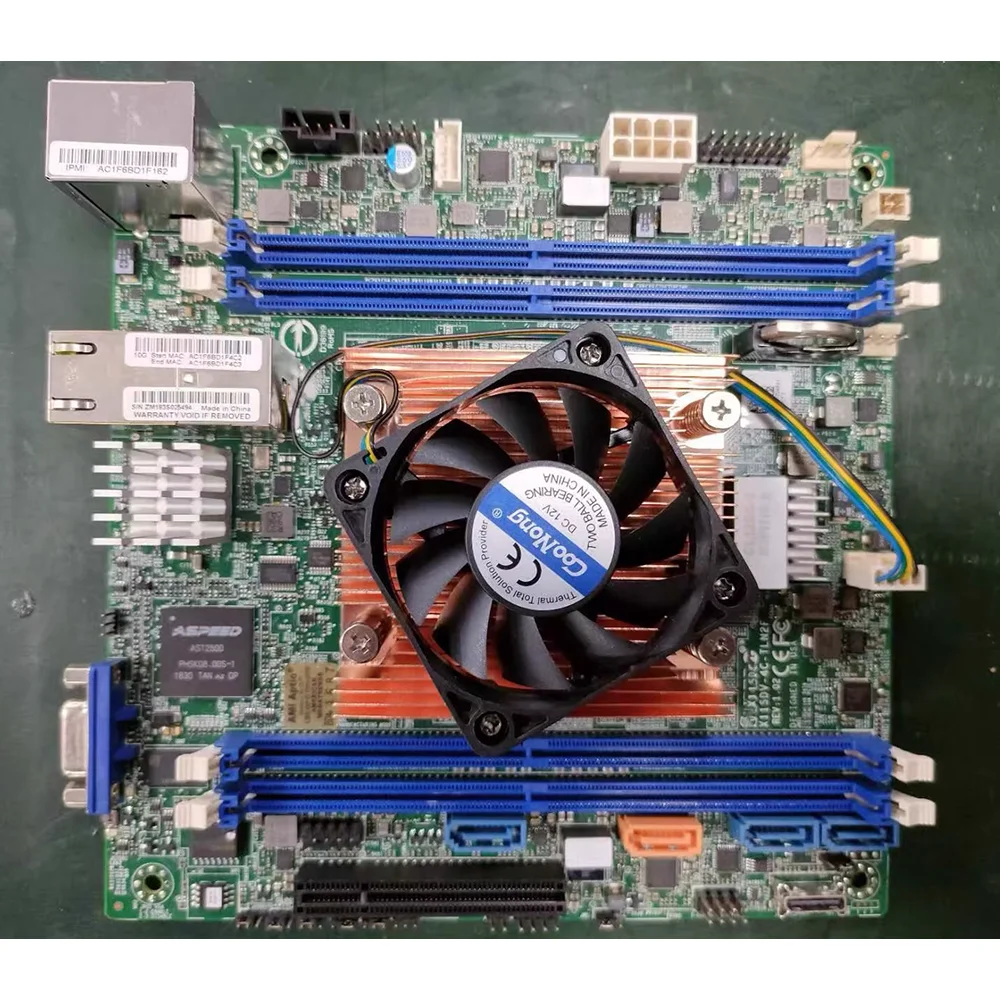 X11SDV-4C-TLN2F For Supermicro Integrated D-2123IT Quad-core NAS Server Motherboard Itx Dual 10 Gigabit Ports