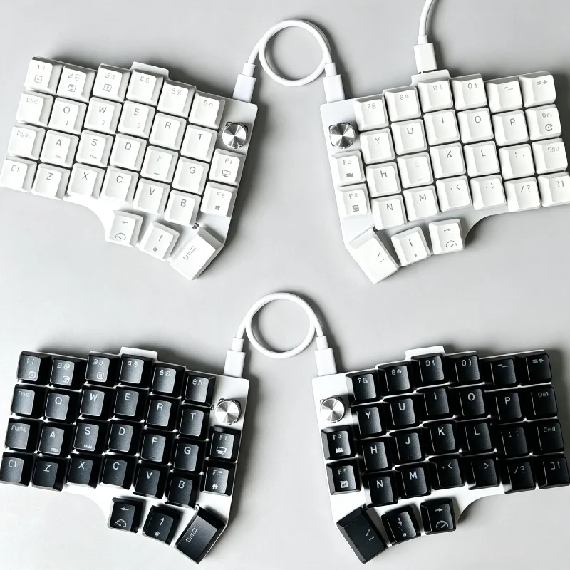 X.tip Corne60 Low Profile Split Mechanical Keyboard Kit Aluminum Bottom Welding Switch Choc/mx Portable Wired Qmk/vial Travel