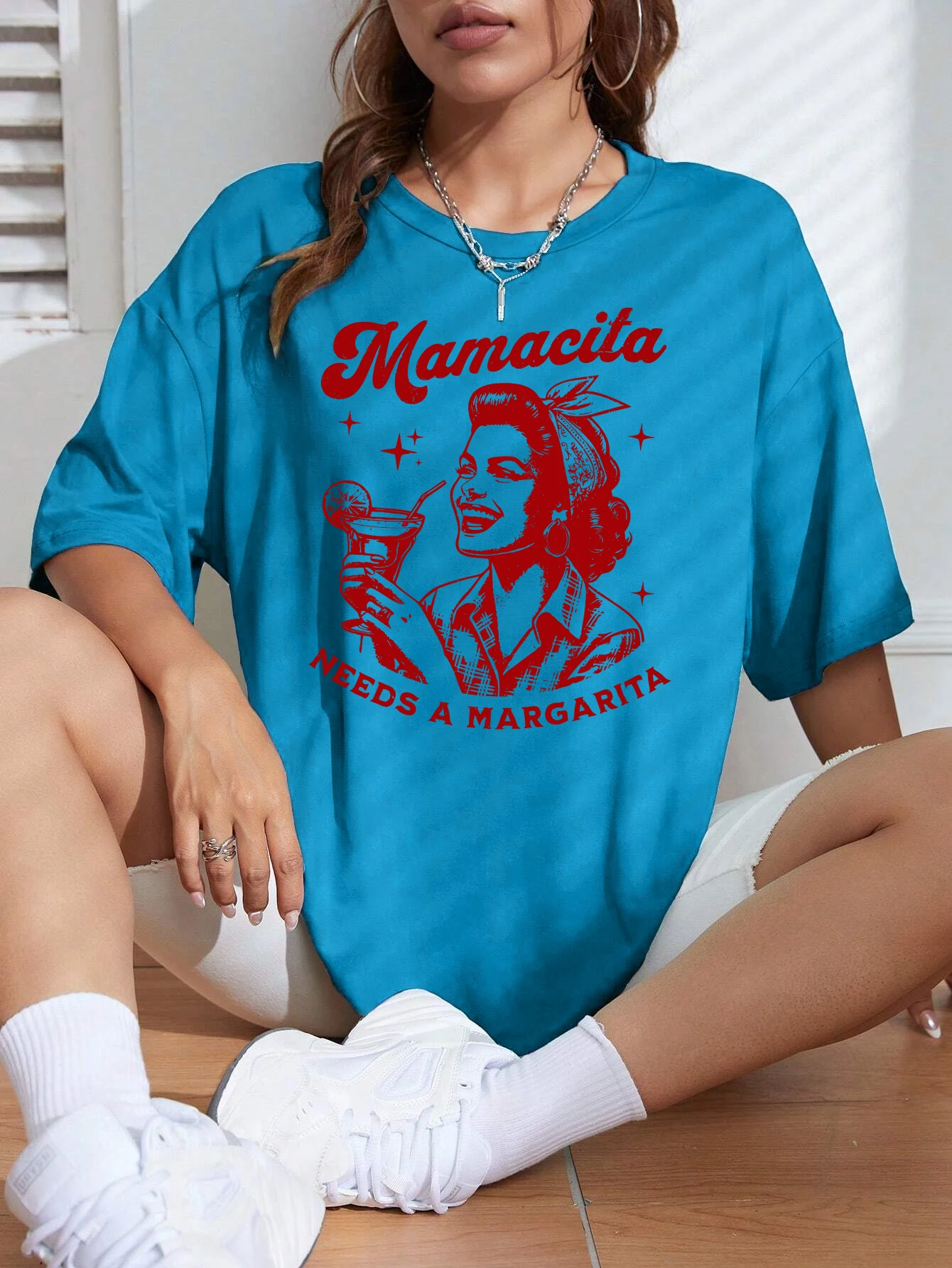 Mamacita Needs A Margarita Футболка с принтом лимона Мужская летняя футболка в стиле хип-хоп с коротким рукавом Универсальная хлопковая одежда Повседневная свободная спортивная одежда