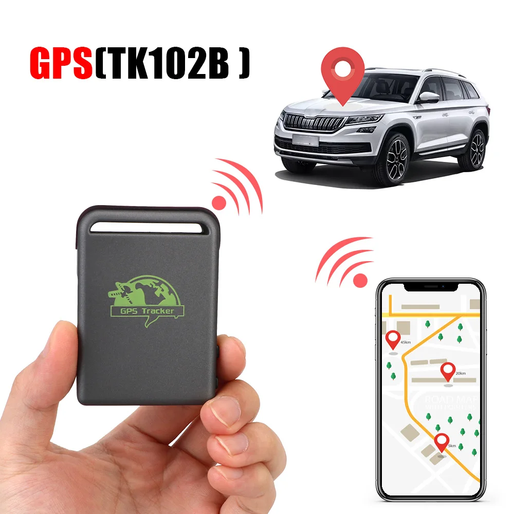 Car Accessories Professional GSM GPRS GPS Tracker Over Speed Alarm Remote Control TK102B Car Vehicle Tracking Locator Device