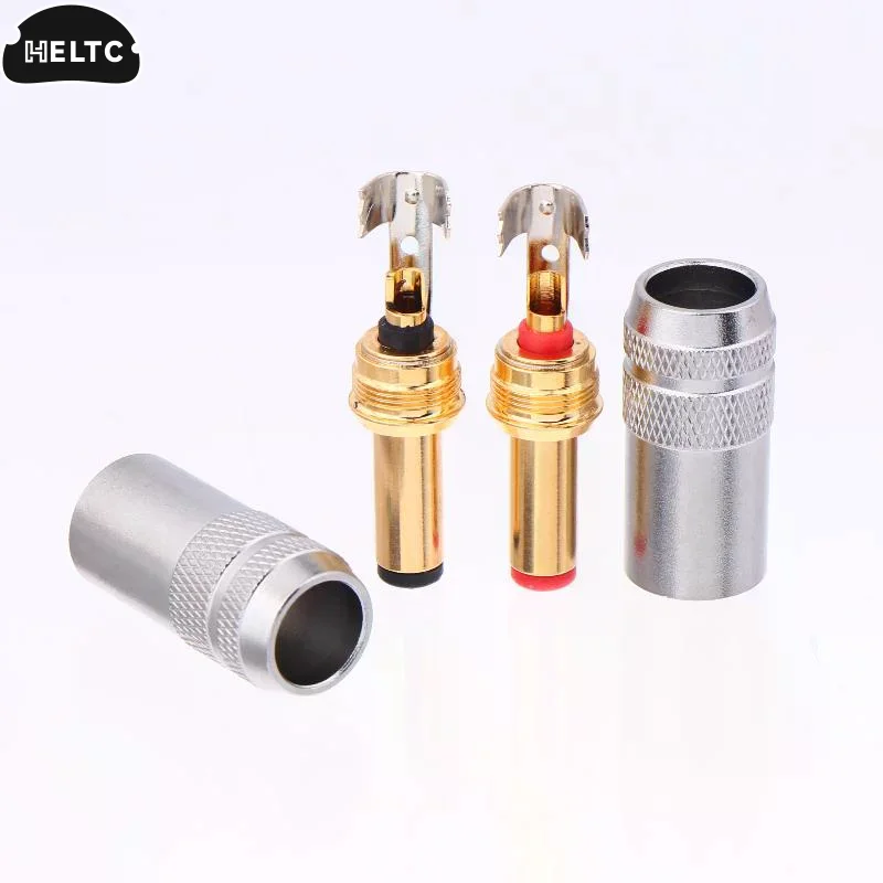1/2Pcs Quality Copper Plated Gold DC-2.1G/2.5G DC Power Plug Jack Weld Connector For Linear Power Output Accessories