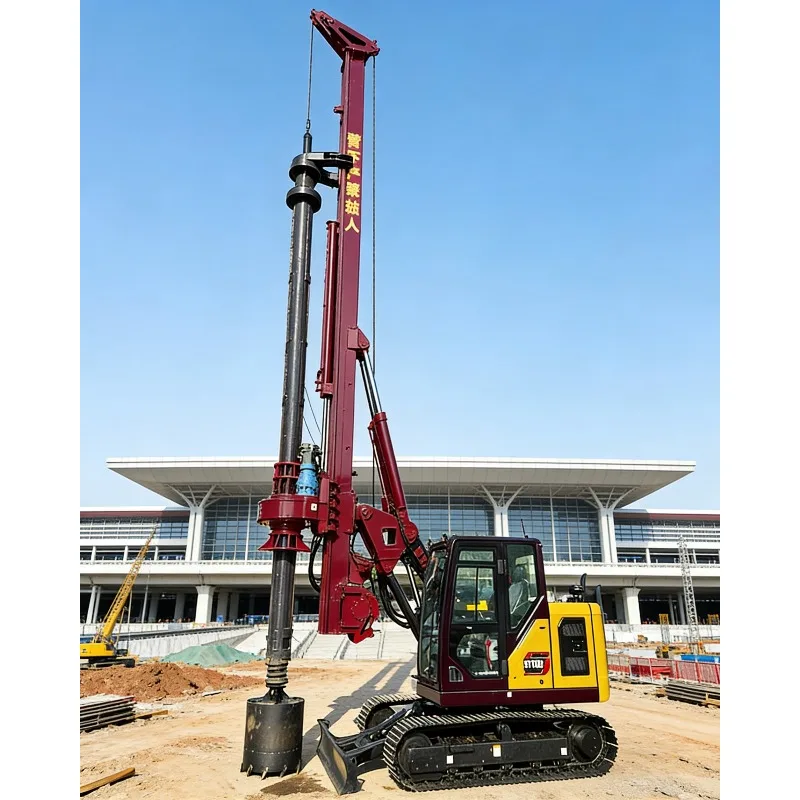 Multi-Application Rotary Piling Rig CE Certified 20M Drilling Depth Crawler Type for Water Well Bore Pile Foundation Engineering