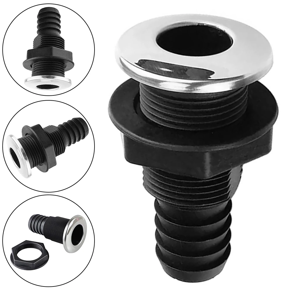 Hose Hose Connector Accessory Thru Hull Fitting For Boat Yacht Drainage Hose Connector Plastic Hose Coupling Boat Accessories