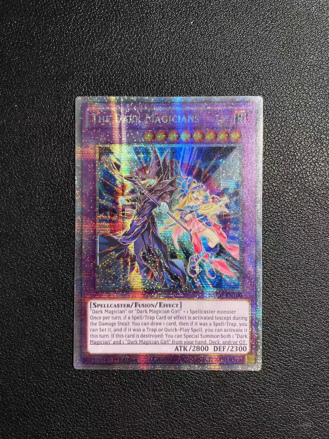 

Yu-Gi-Oh PSER BACH-EN100/The Dark Magicians Children's anime cartoon game card toys collection gift(Not Original)