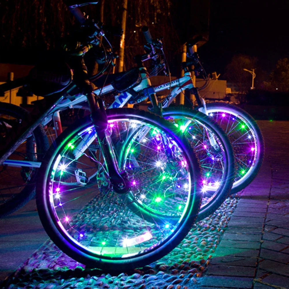 Bicycle Wheel Lights Mountain Bike Frame Decoration Lights Bicycle Spoke Lights Night Riding Bicycle Wheel Lights Valve Lamp