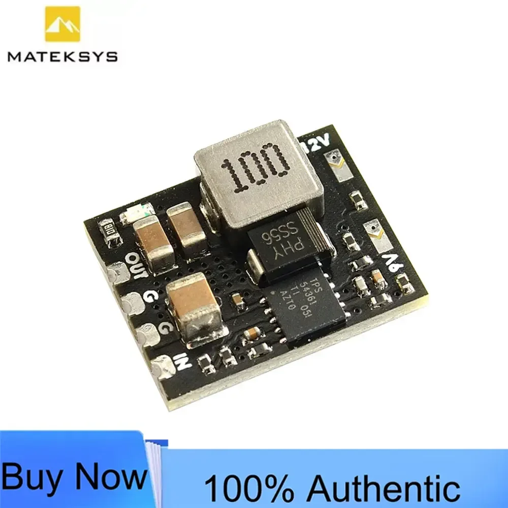 MATEK Mateksys MICRO BEC 6-60V TO 5V/9V/12V-ADJ Step-Down Regulator Module For RC Model Airplane Helicopter FPV Racing Drone