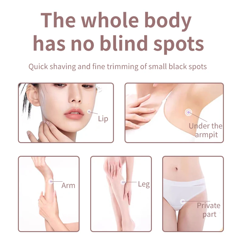 NEW Bikini Legs Arms Hair Trimmer Rechargeable Electric Razors Lady Shaver Epilator Hair Removal for Women Face and Body