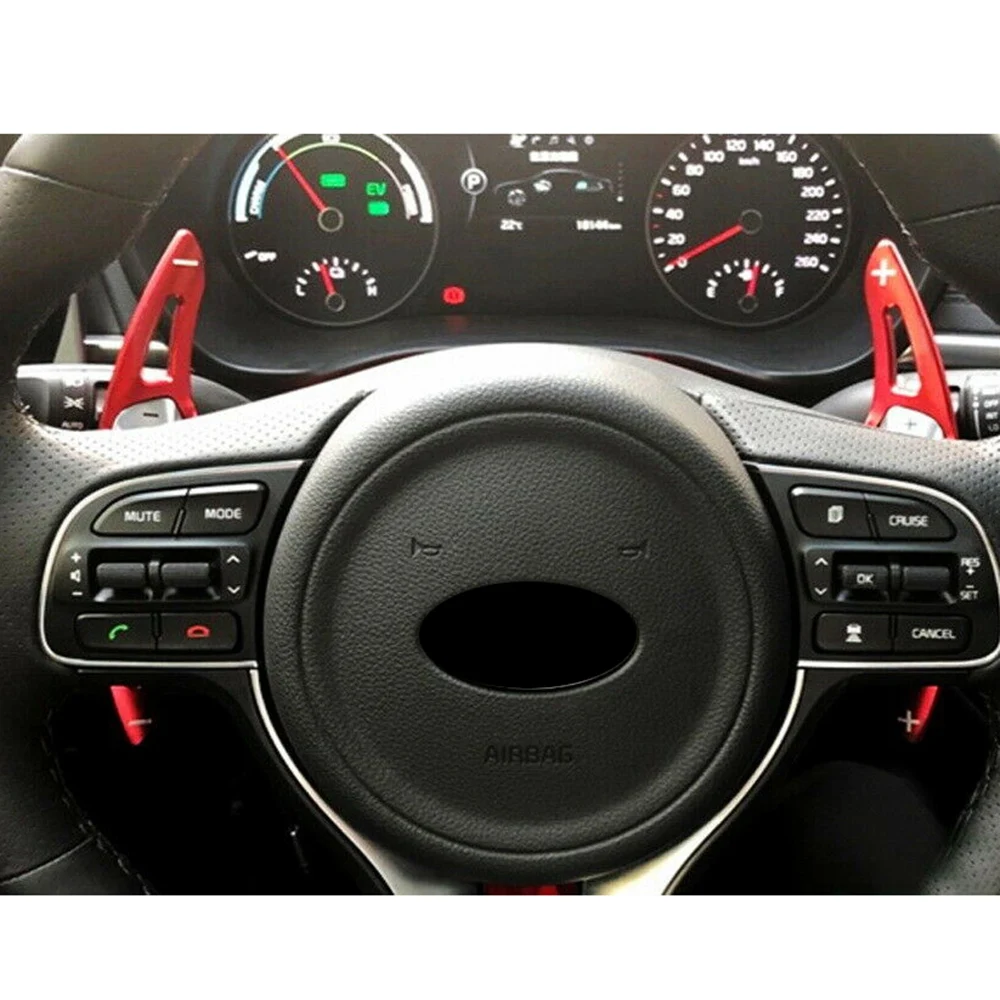 

Portable Car Red Steering Wheel Paddle Shifter Extension For Kia Optima K5 Pre-LCI 2016-2018