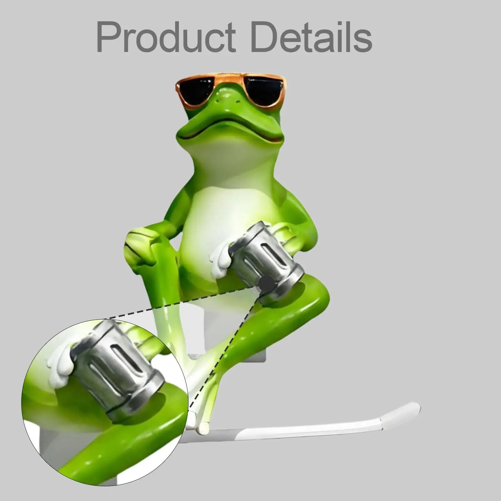 

Paper Holder Stand Sunglasses Frog Shape Resin Ornament Decor Wall Mounted Sturdy Compact for Farmhouse Washroom Hotel Restroom