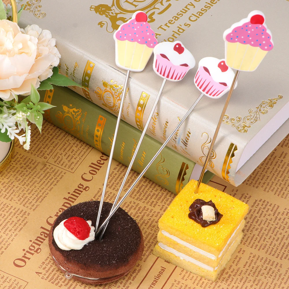 1pcs Convenient Cake Tester Baking Skewer Cupcake Muffin Testing Cooking Bread Probe Stainless Steel and Plastic Baking Tool