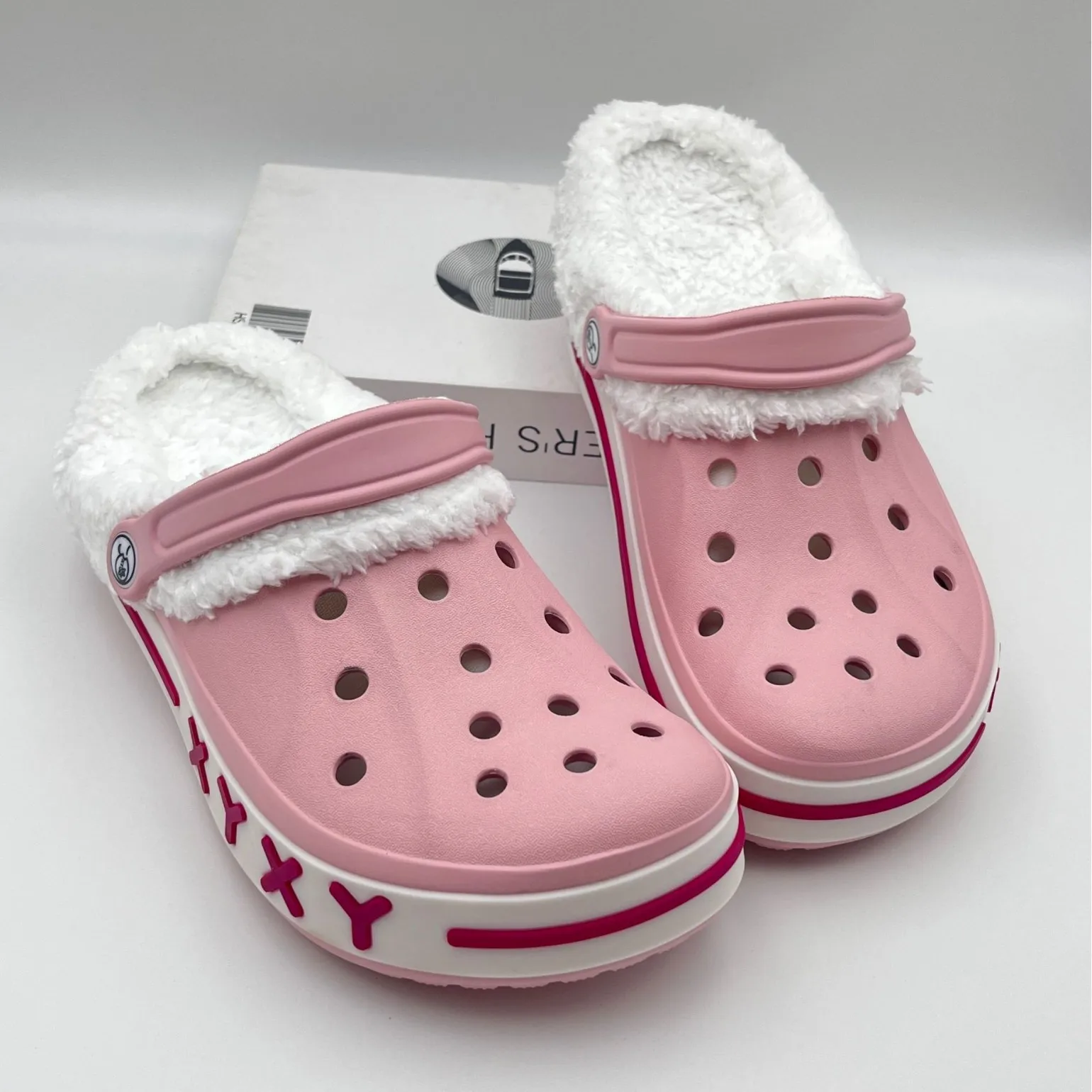 2026 New Winter Fleece-Lined New Large Beya Clog Shoes for Men, Outdoor Non-Slip Soft Sole Closed-Toe Slippers for Women view 5