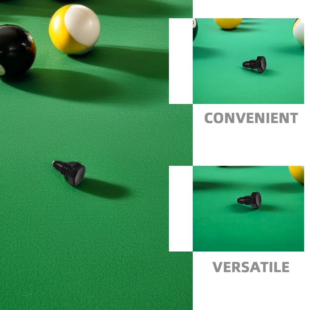 

8pcs Billiard Cue Bottom Plugs Black 2.2X1.5Cm Replaceable Pool Cue Covers For Snooker Rods Protection Pole Tail Cover Pool Cues