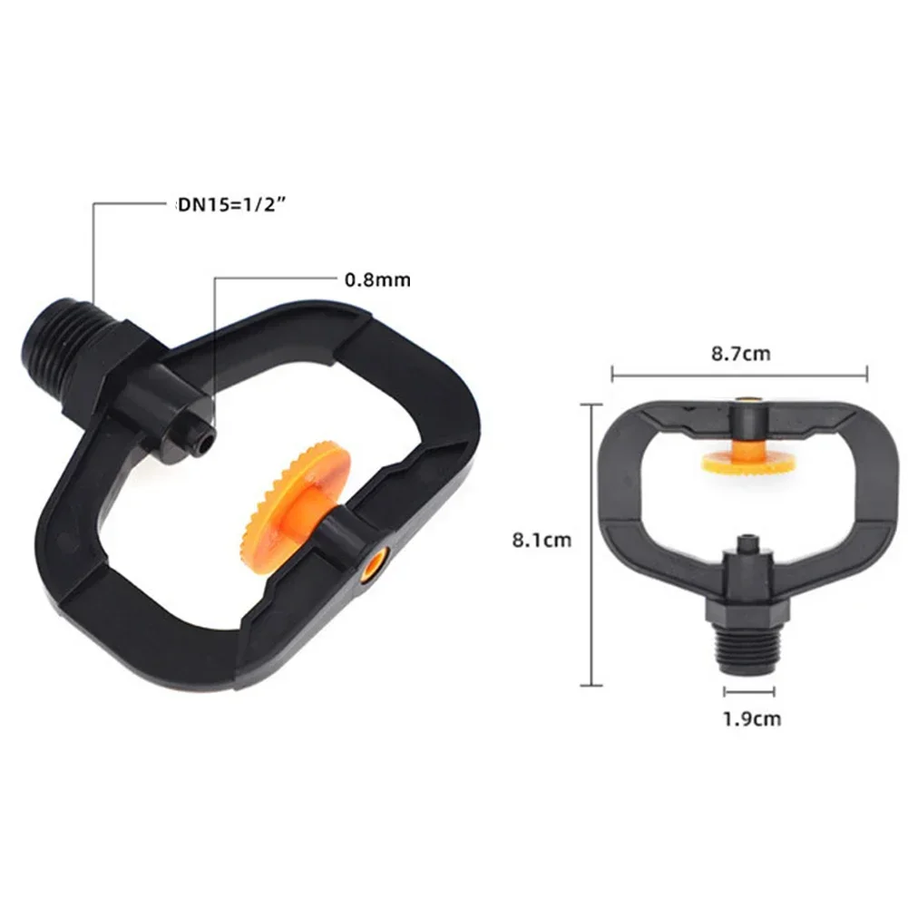 2pcs 4min DN15 Butterfly Refractive Micro-injection Nozzle Male Thread Refractor Nozzle Garden Agricultural Irrigation Sprinkler