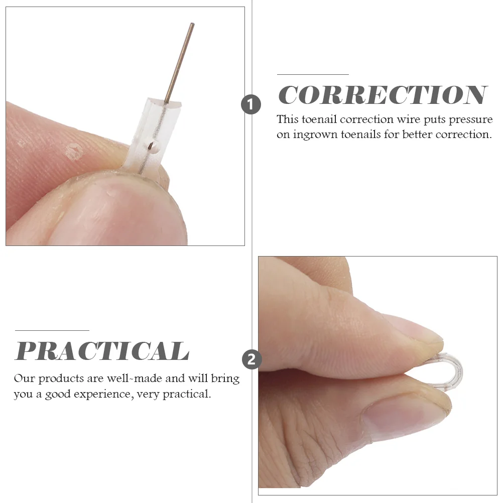 10 Pcs Nail Stickers Convenient Correction Wire Wear-resistant Toenail Household Tool Small Supply Professional