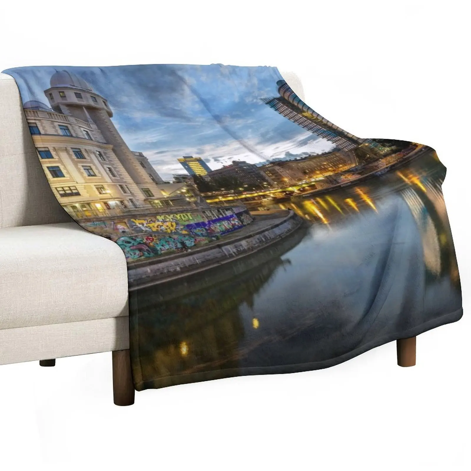 Vienna Downtown Throw Blanket Blankets For Bed Blankets For Sofas bed plaid Blankets