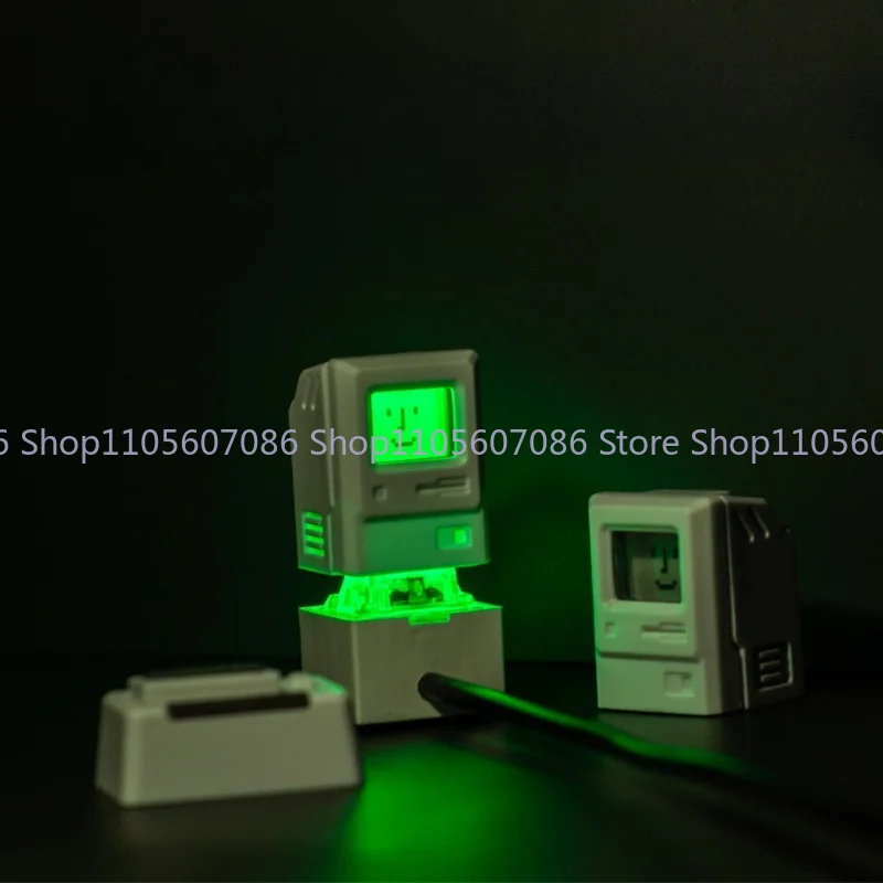 Mechanical Keyboard Retro Shape Personalized Light-transmitting Keycap That Can Change Expressions