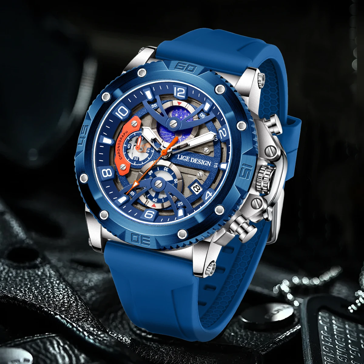 Smartwatch Branded Watches For Men - Relógio Masculino LIGE Esportivo de Luxo