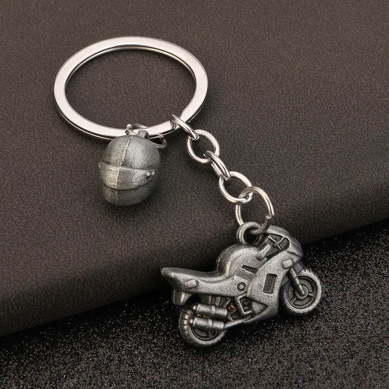 Motorcycle helmet Keychain Fashion New Motor Keychain Metal Motocross Car Key Ring Key Chain Gift