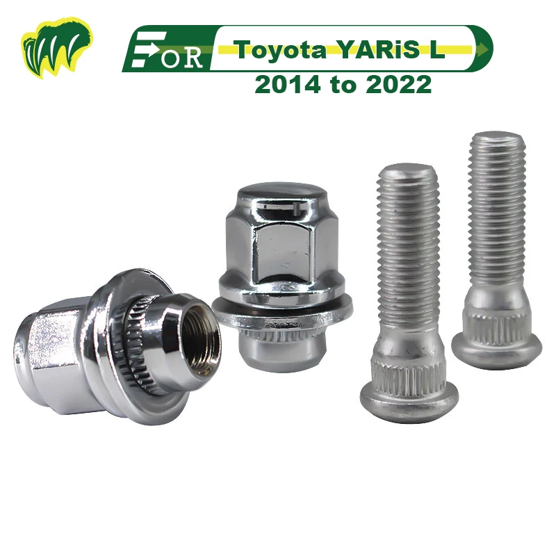 

For Toyota YARiS L 2014 to 2022 Tire Screws Wheel Hub Nuts End Nut Wheel Nut Wheel Boltsto