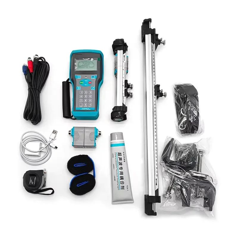 Hot Selling Multifunctional Handheld Ultrasonic Water Flowmeter Price with Digital USB Charging Portable Data Acquisition