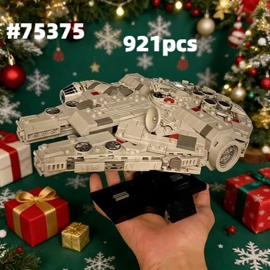 

Конструктор Hot Toys Star Wars: Millennium Falcon, модель космического корабля к 25-летию, 921 деталь, подарок для мальчиков