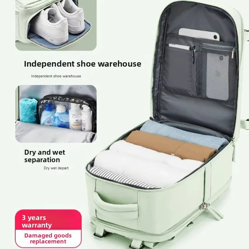 Women Backpack Large Capacity Business Laptop School Bag Multifunctional Luggage Travel Short Trip