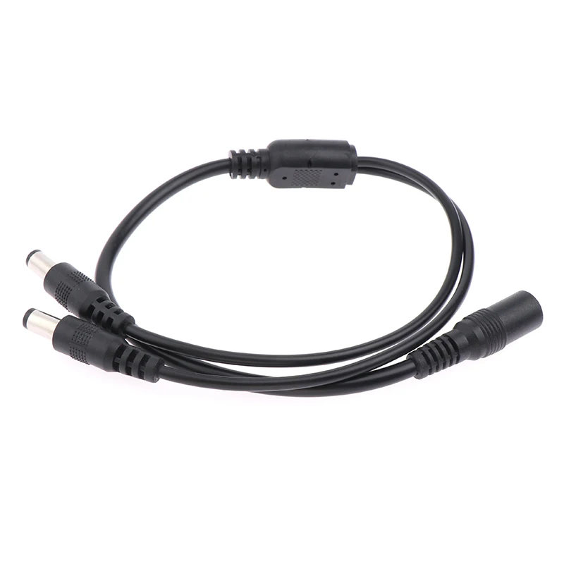 DC 1 Female to 2 Male Power Split Splitter Cable 2.1*5.5mm for CCTV Camera Security DVR Accessories LED Light Strip led controll