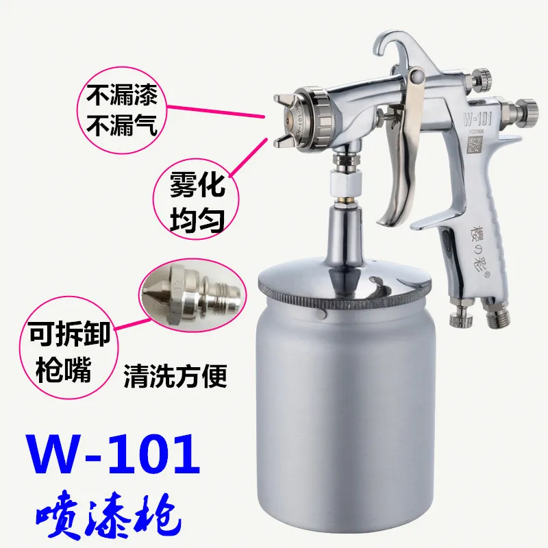W-101 Paint Gun Pneumatic High Atomizing Paint W101 Spraying Tools Furniture