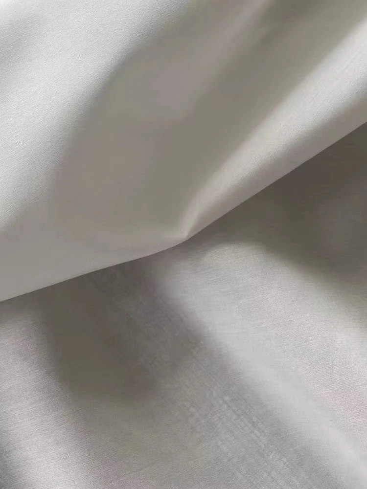 16MM White Silk/Cotton Fabrics For Sewing Width 55