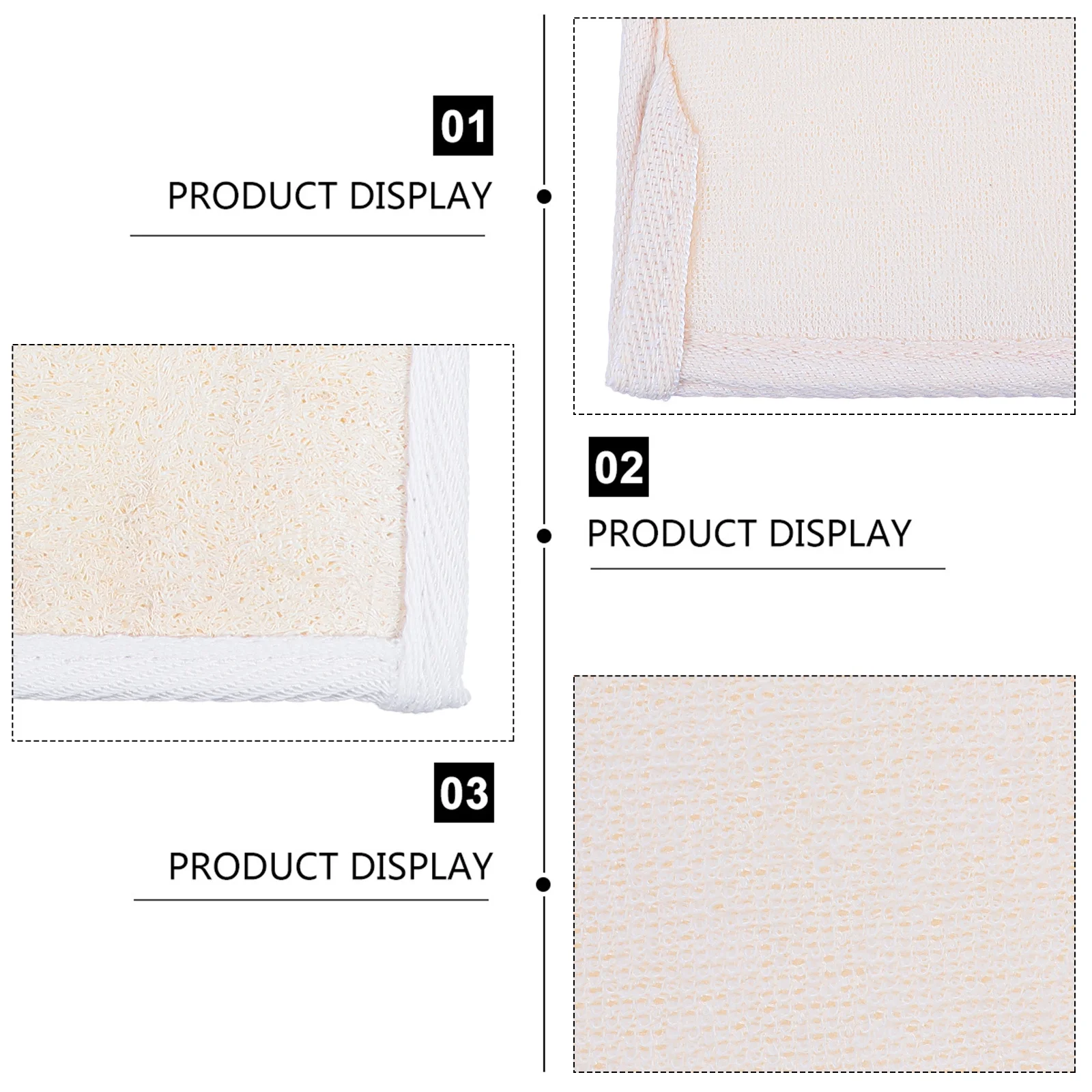 

2Pcs Exfoliating Bath Brush Mitt Natural Loofah Sponge Massage Gloves Shower Body Scrubber Smooth Skin Care Deep Clean