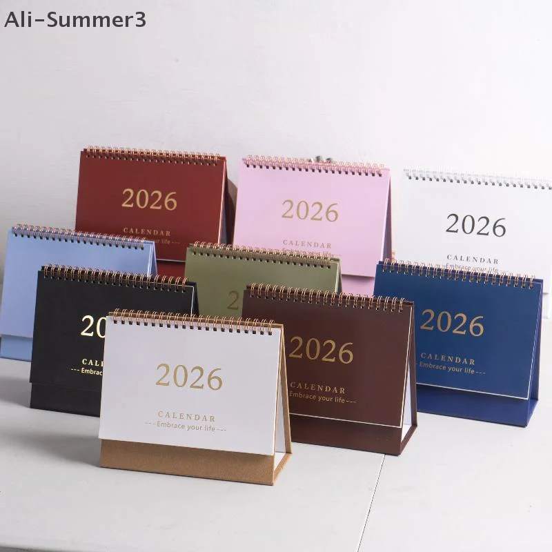 

2026 Calendar Simple Memo Book Monthly Daily Planner Scheduler Time Management Home Office Desktop Decoration Standing Calendar