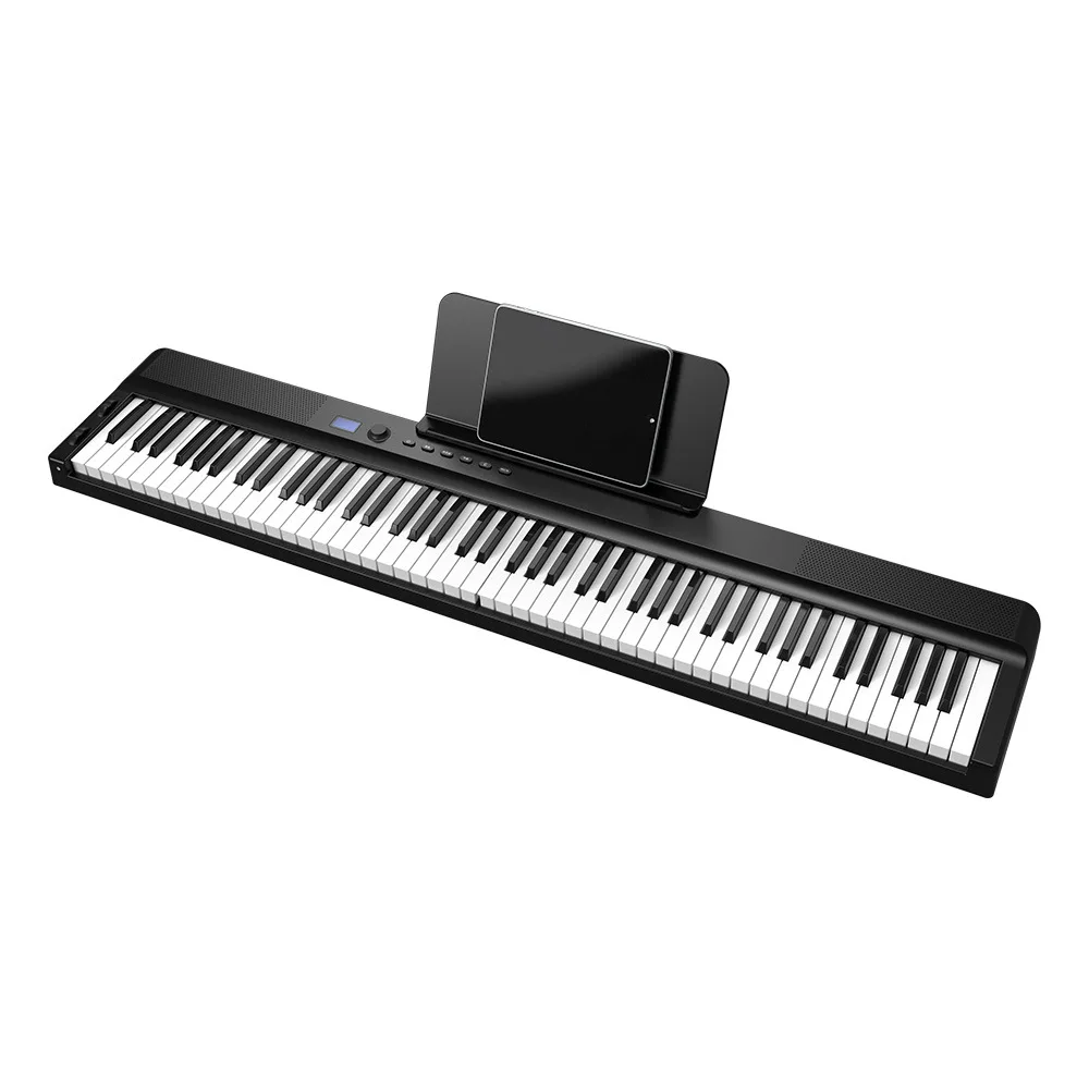88 Keys Easy Connect Portable  Bend Tremolo Wheel Folding Electric Piano Keyboard