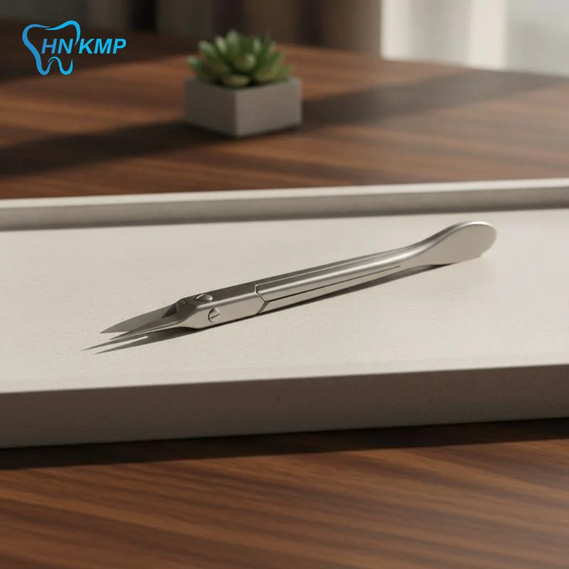 Russian Stainless Steel Cuticle Scissors, Ultra Sharp Tip Polished Blade, Salon Home Nail Care Tools