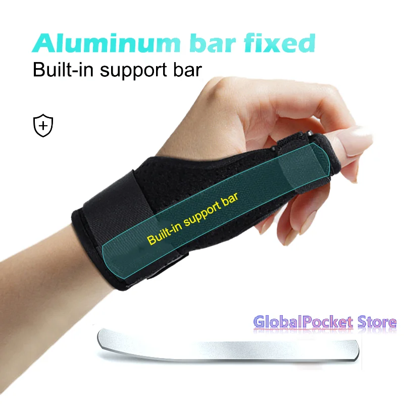1Pc Wrist Thumb Support Protector Tendon Sheath Injury Recovery Thumb Brace Splint Finger Sprain Retainer  Health Care Tool
