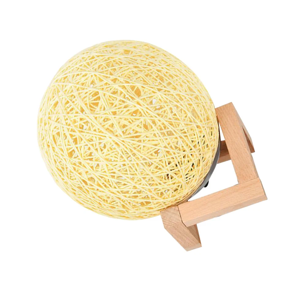 1Pcs LED Rattan Ball Shape Night Light Romantic Desktop Decor for Home Bedroom Living Room Unique Design Long Lasting