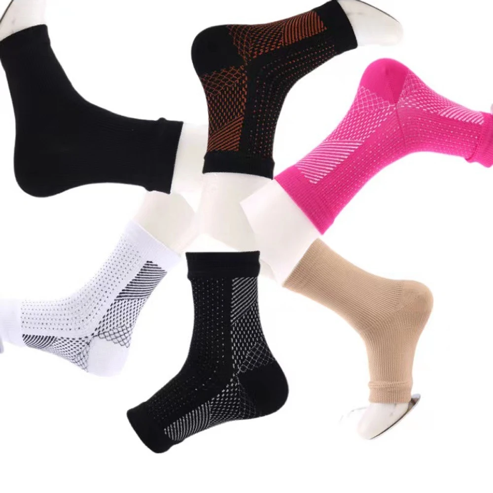 1Pair Nano Socks Neuropathy Compression Sleeve for Ankle Swelling Plantar Fasciitis Sprain Nano Soothesocks Brace Women Men