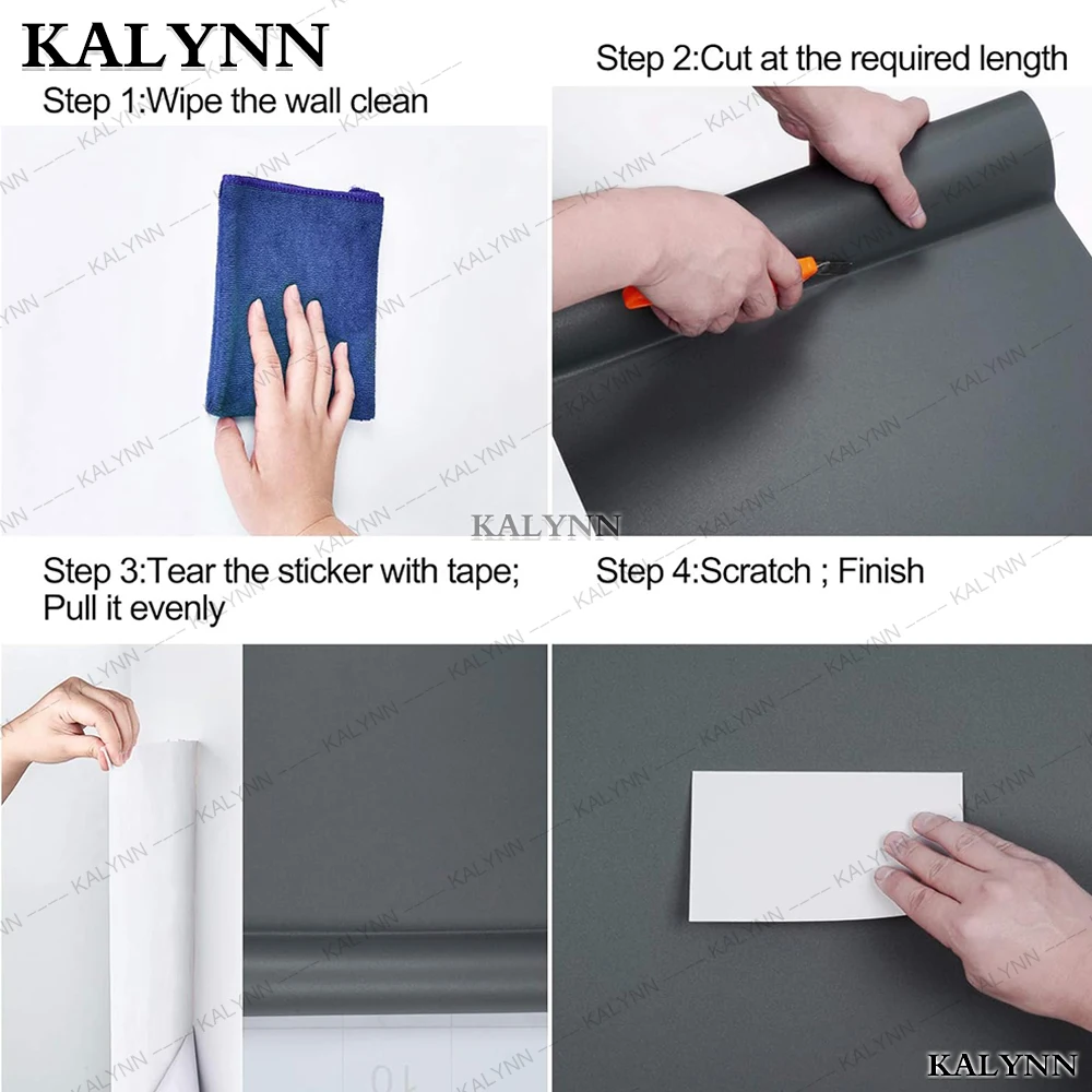 Matte Solid Color Wallpaper Dirt Resistant Waterproof Moisture Proof Wallpaper Renovation Furnitures Wall Stickers Home Decor