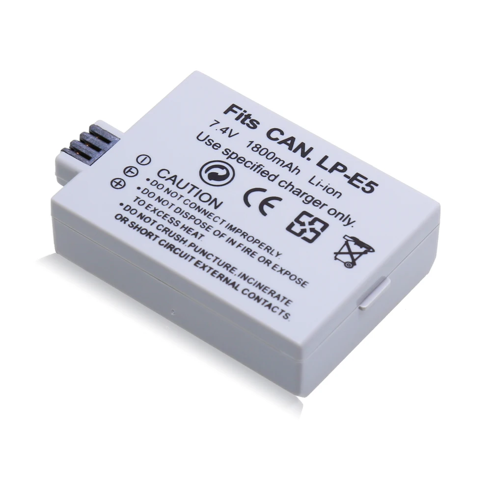 4 قطعة LP-E5 LP E5 LPE5 بطارية قابلة للشحن لكانون EOS المتمردين XS المتمردين T1i المتمردين XSi 1000D 500D 450D قبلة X3 قبلة X2 قبلة F LPE5