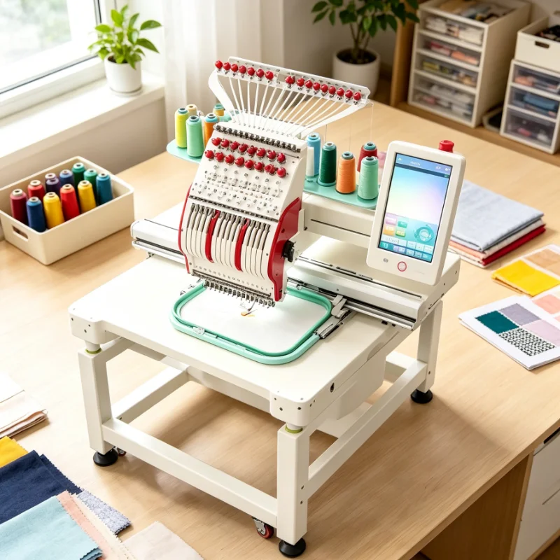 Customized Computerized Embroidery Machine Portable Digital Display Memory Function for Home Monogramming