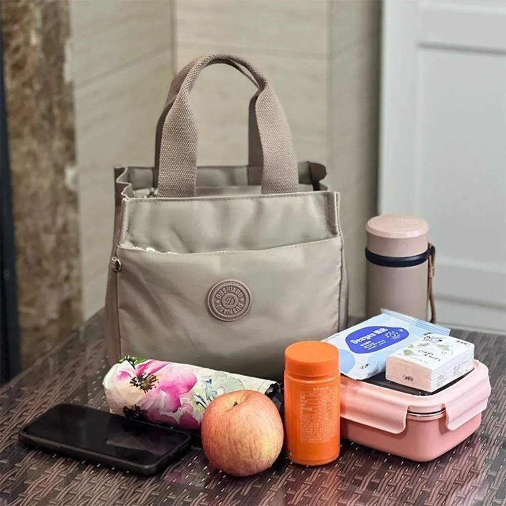 Simple Leakproof Insulated Lunch Bag Large Capacity Thickened Cooler Lunch Bag Insulated Water-resistant Tote Bag Picnic