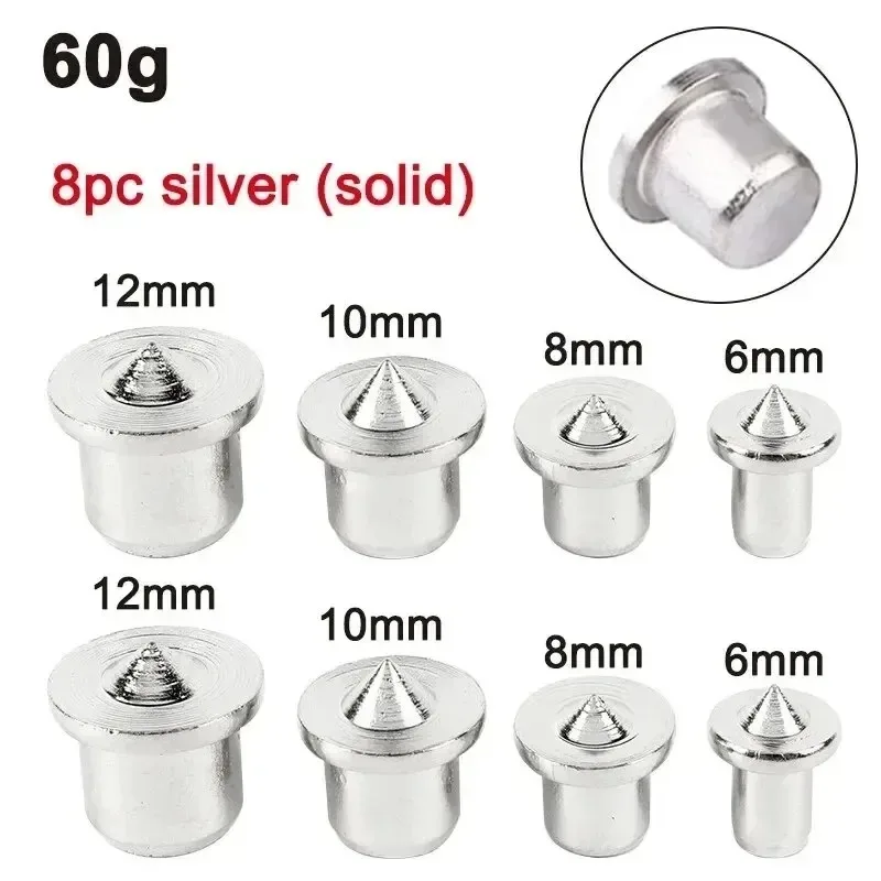 8 قطعة للوحة الأثاث تحديد المواقع لسان خشبي أسود العلوي لتقوم بها بنفسك الفضة محدد دبوس خشبي مركز أداة تخريم مجموعة النجارة #6