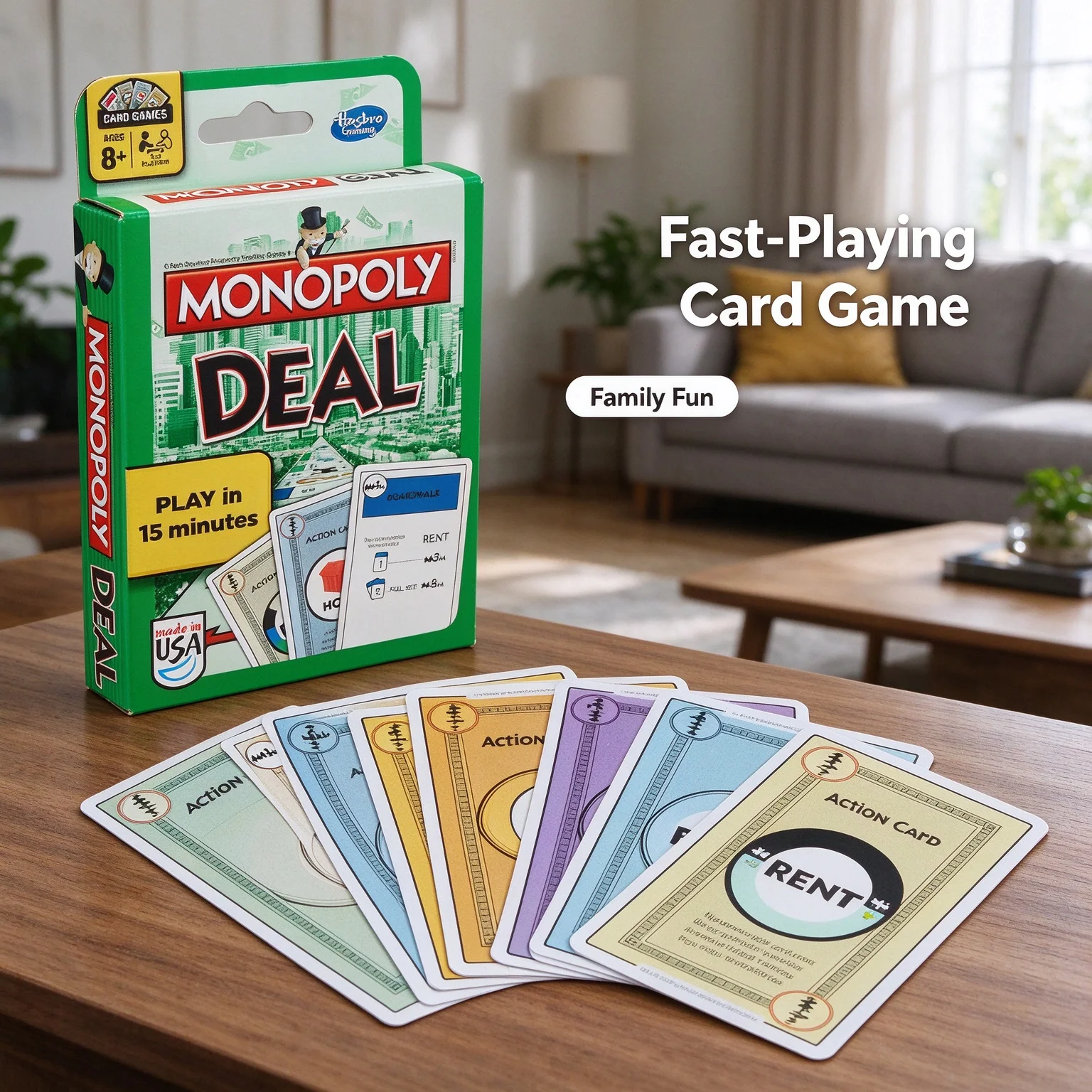 Hasbro Game Monopoly - Hasbro Monopoly Deal Card Game Fast