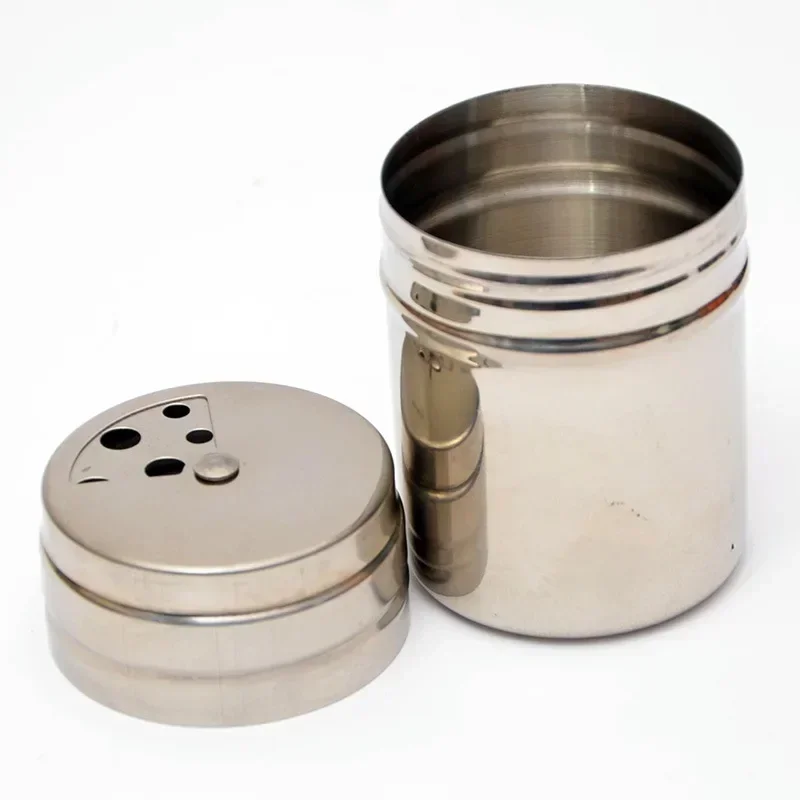 Multi-purpose Salt Sugar Bottle Stainless Steel Seasoning Jar Spice Bottle Seasoning Box Stainless Steel Spice Tins