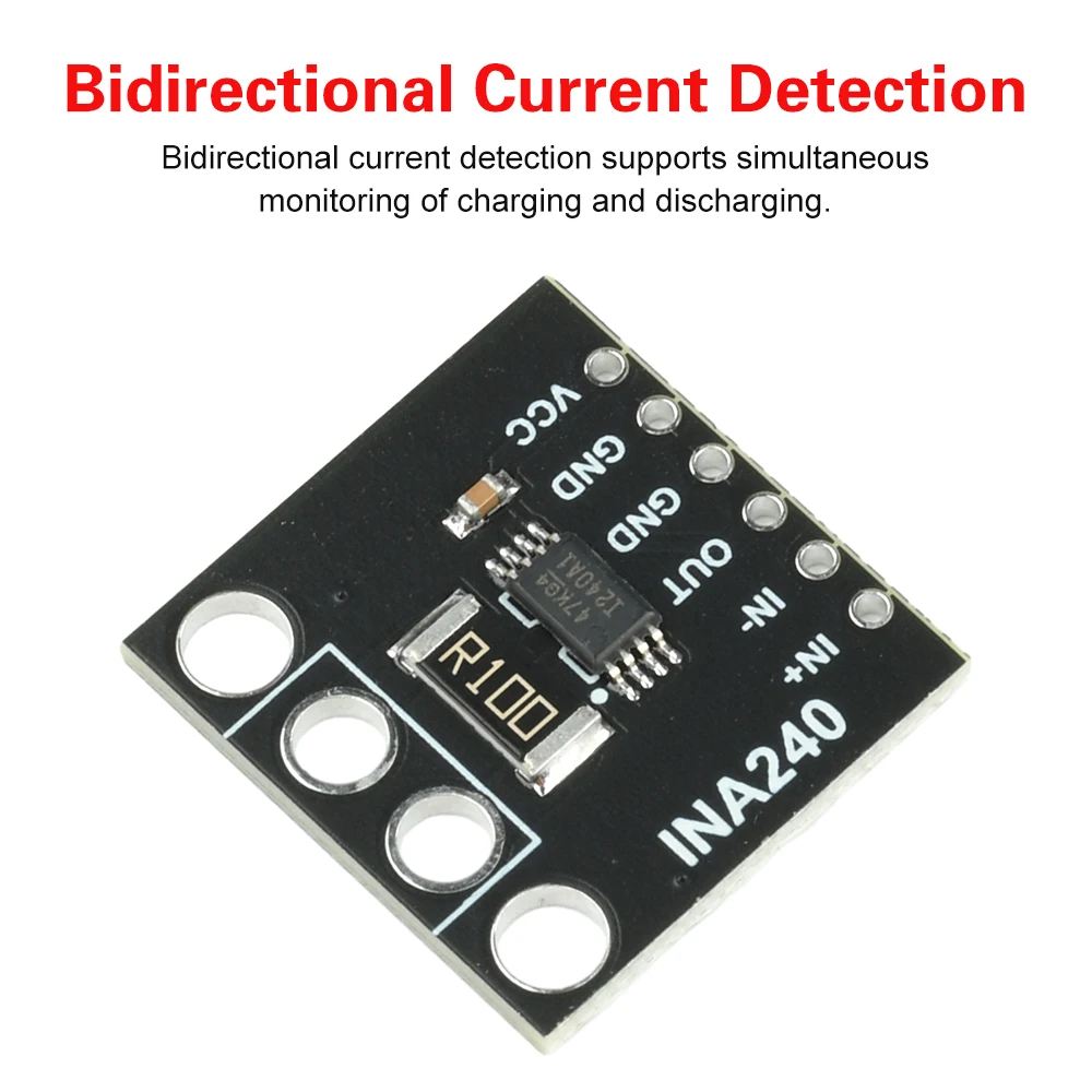 INA240A1/2/3/4 Strommessverstärkermodul - Bidirektionale Stromerfassung Verstärkung 20V/V 200V/V für Elektronik – Detail 6