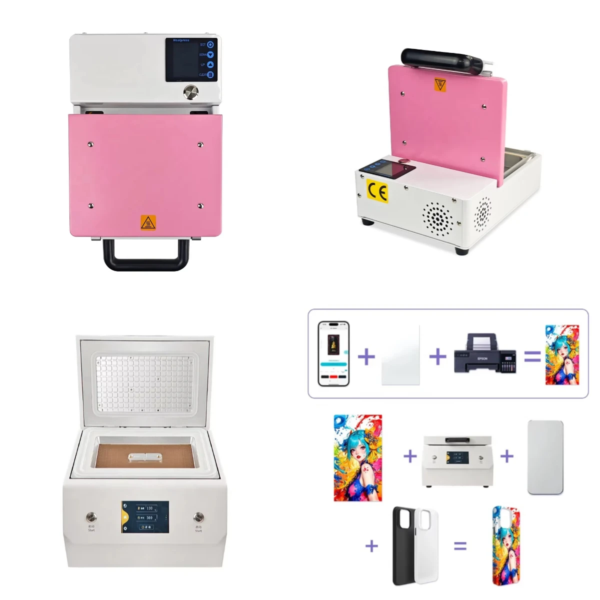 

WJW Printing Latest Phone Cover Mini Printing Making Vacuum Pressure Machine