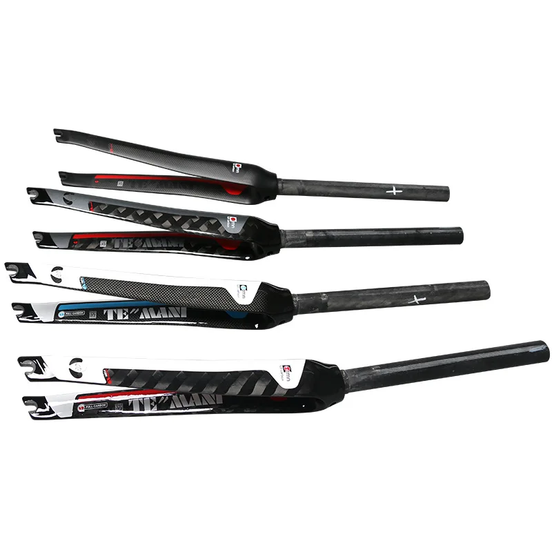 

Full carbon fiber road bike dead flying front fork, straight tube front