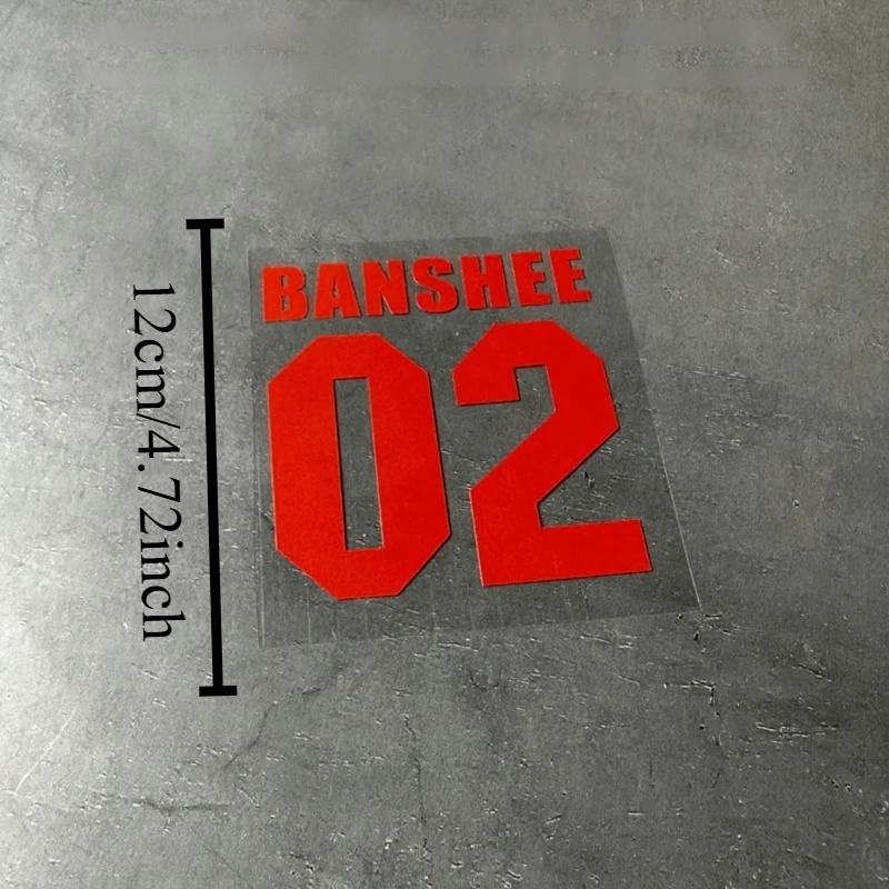 02 Racing Number Sticker Car Vinyl Decal Waterproof Retro Motorsport ATV Go Kart Window Body Decoration