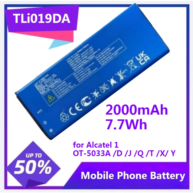 

TLi019DA Battery for Alcatel 1 OT-5033A 5033D 5033J 5033Q 5033T 5033X for Telstra Essential Plus 2018 for TCL U3A 2000mAh 7.7Wh